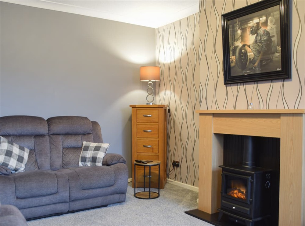 Living area at Saltwater Bungalow in Thornton-Cleveleys, Lancashire