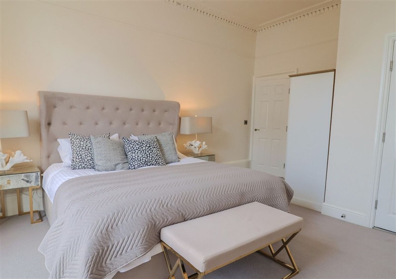 One of the bedrooms at Saltwind, Lyme Regis