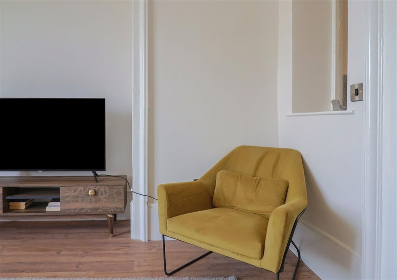 The living area at Saltwind, Lyme Regis