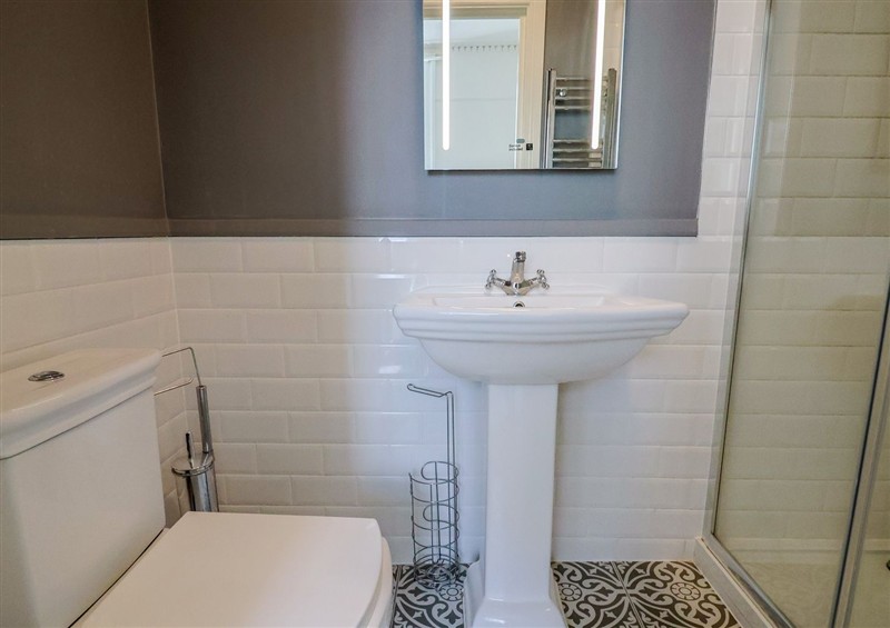This is the bathroom at Saltwind, Lyme Regis