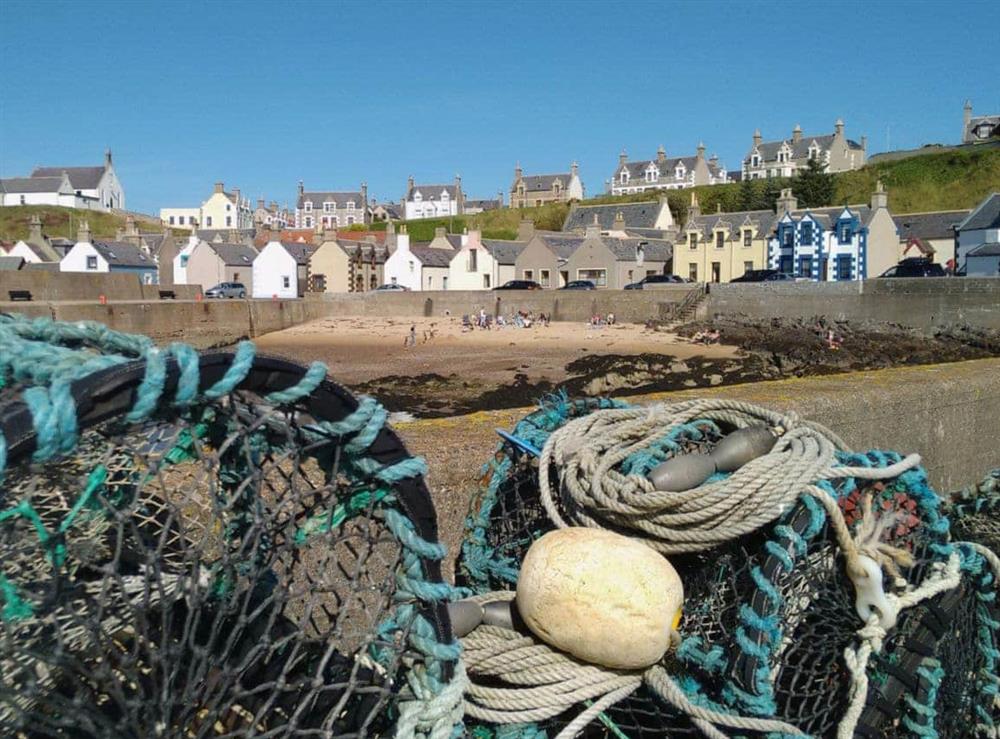 Harbour at Salty Dog in Findochty, near Buckie, Banffshire