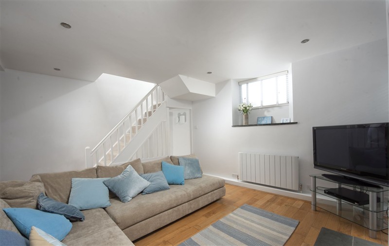 The living room at Salubrious Cottage, Cornwall