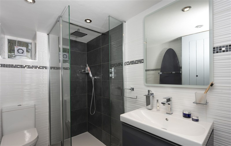 This is the bathroom at Salubrious Cottage, Cornwall