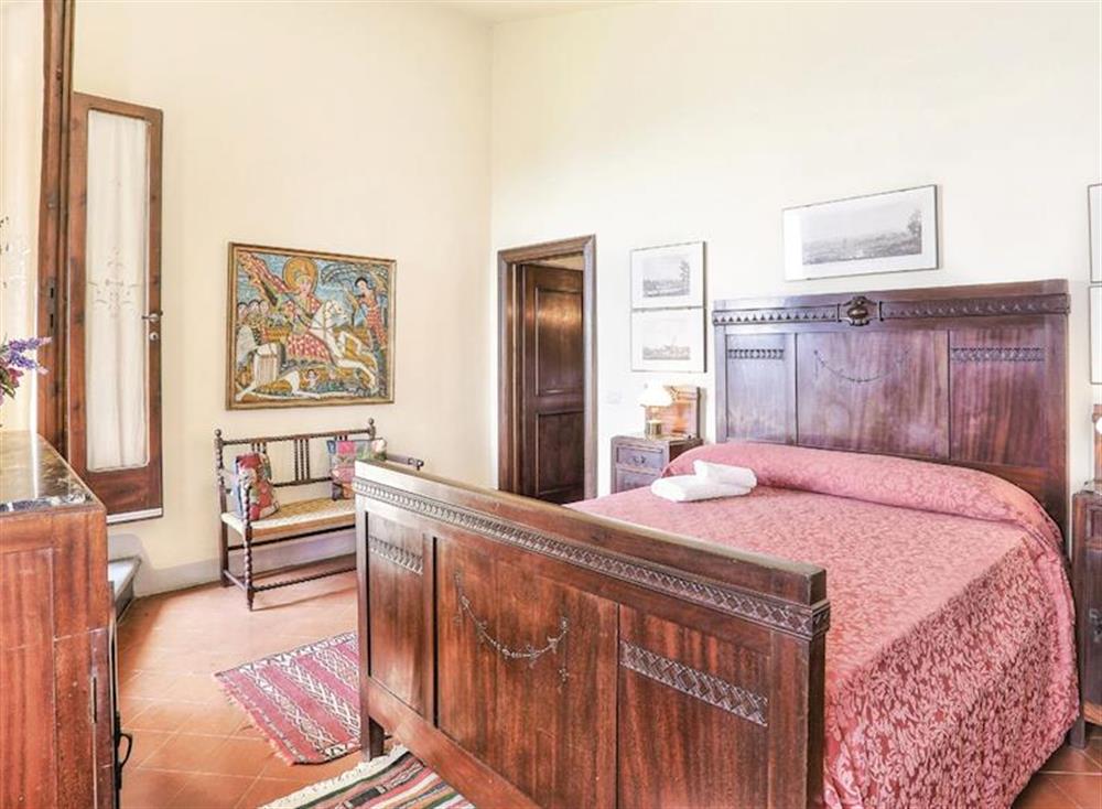 Bedroom at Salvanella in Riparbella, Italy