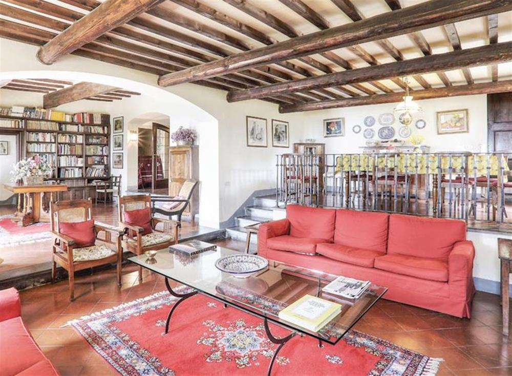 Living area at Salvanella in Riparbella, Italy