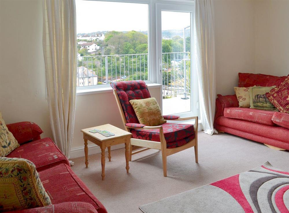 Comfortable living room at Samphire in Brixham, Devon