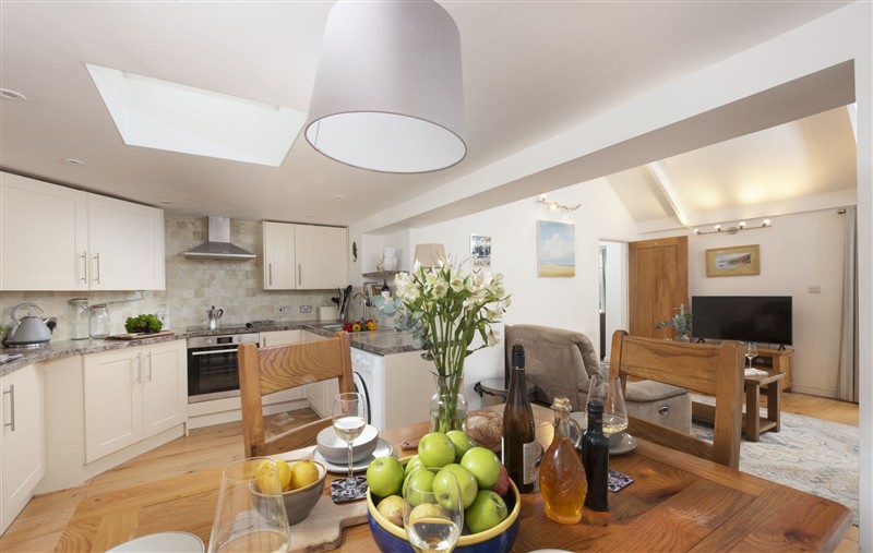 This is the kitchen at Samson Cottage, Cornwall