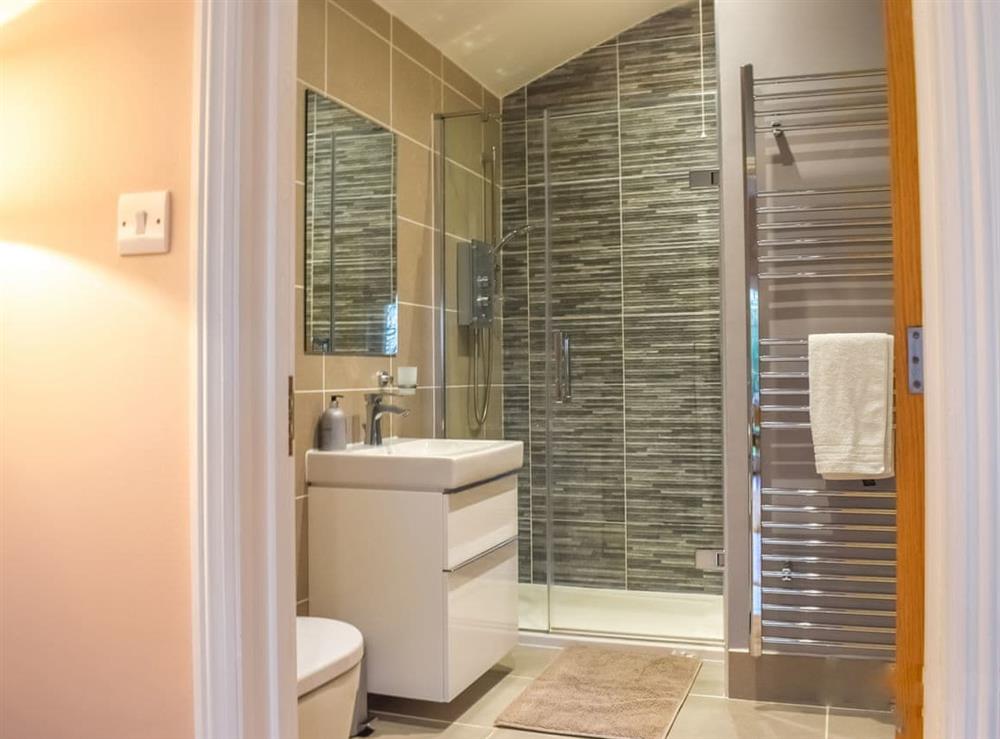 Shower room at Camelia Cottage, 