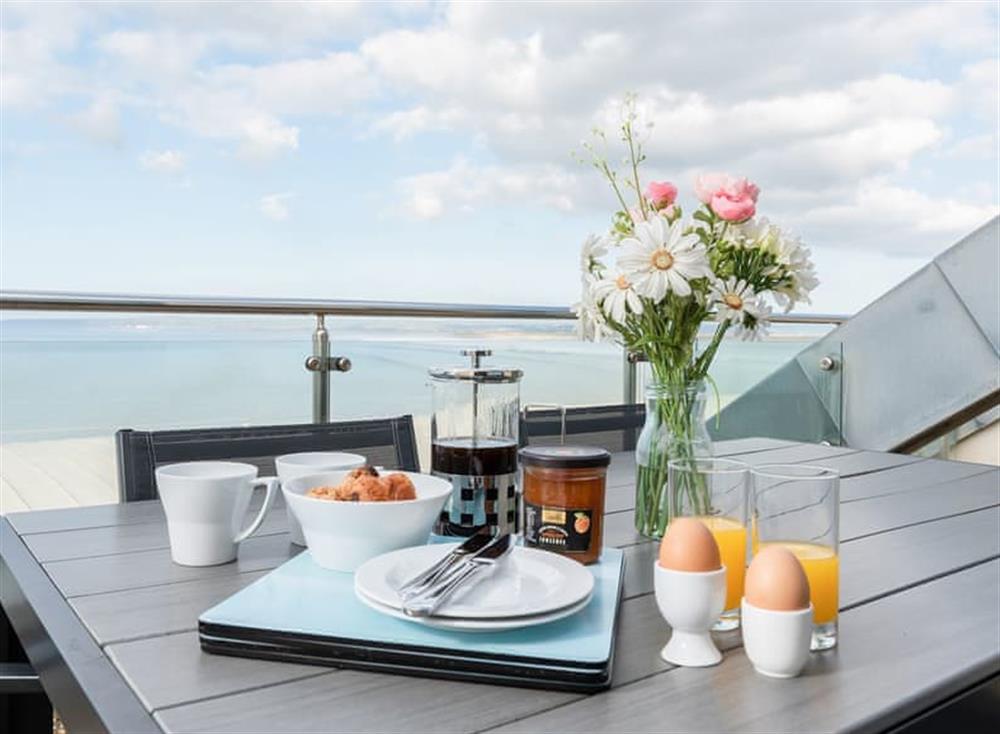 Breakfast in style with fantastic views over the Bristol Channel at Sand Dunes in , Westward Ho!