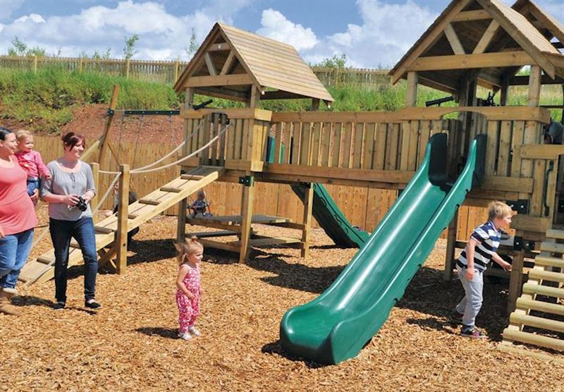 Children’s play area at Sand-Le-Mere in Yorkshire Moors and Coast, North of England