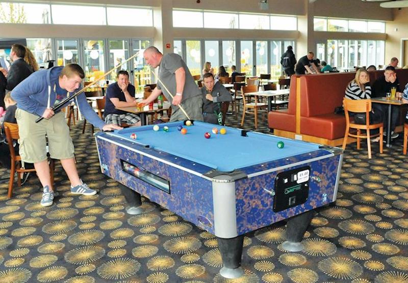 Pool tables at Sand-Le-Mere in Yorkshire Moors and Coast, North of England