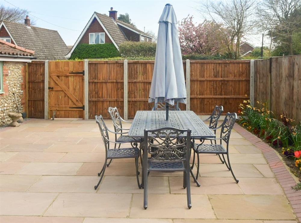 Outdoor area at Sand Pit Cottage in Thorpe Market, Norfolk