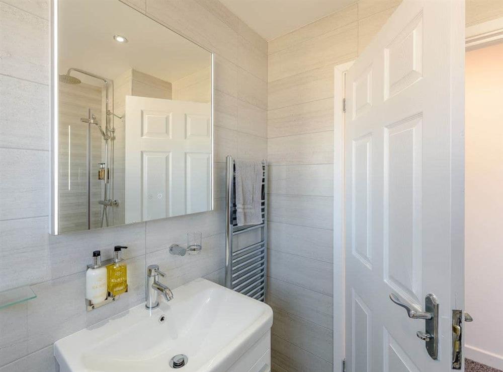 Shower room at Sandbank in Gwbert, Dyfed
