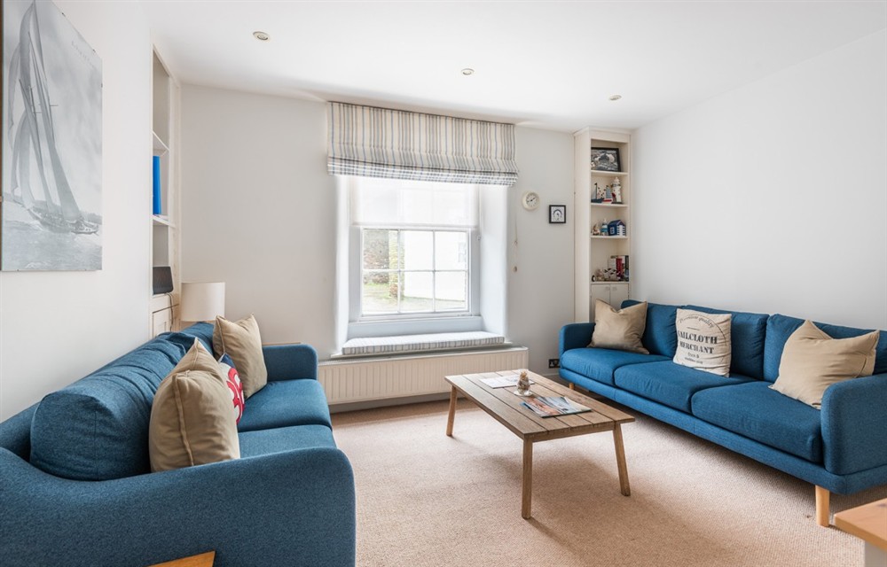 Enjoy the living room at Sandcastle in Salcombe