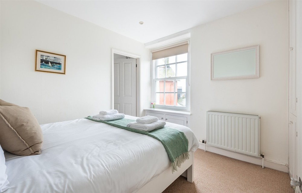 One of the bedrooms at Sandcastle in Salcombe