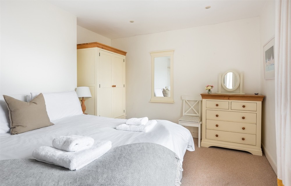 This is a bedroom at Sandcastle in Salcombe