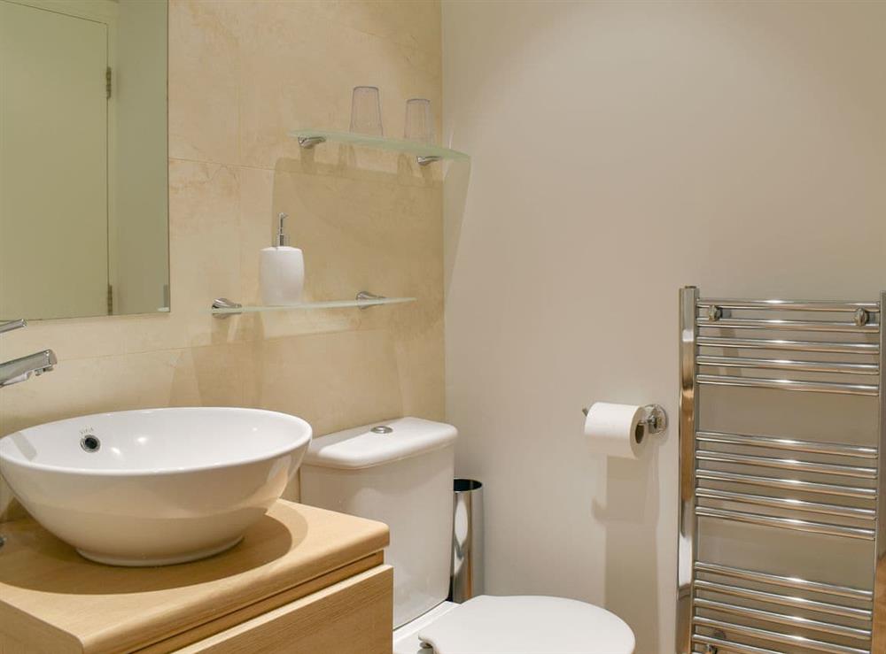 Shower room at Sandcastles in Swanage, Dorset