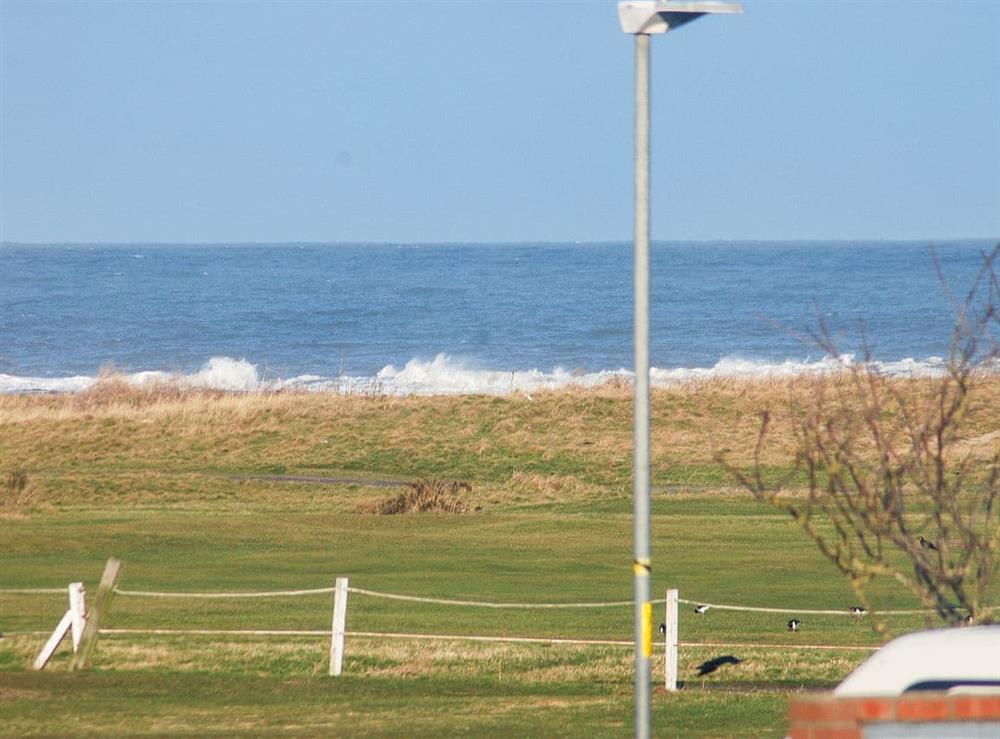 View of golf course at Sanderlings in Newbiggin by the Sea, Northumberland
