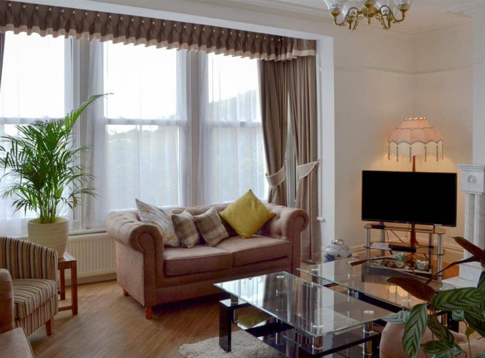 Spacious living room at Sandfield in Southport, Merseyside