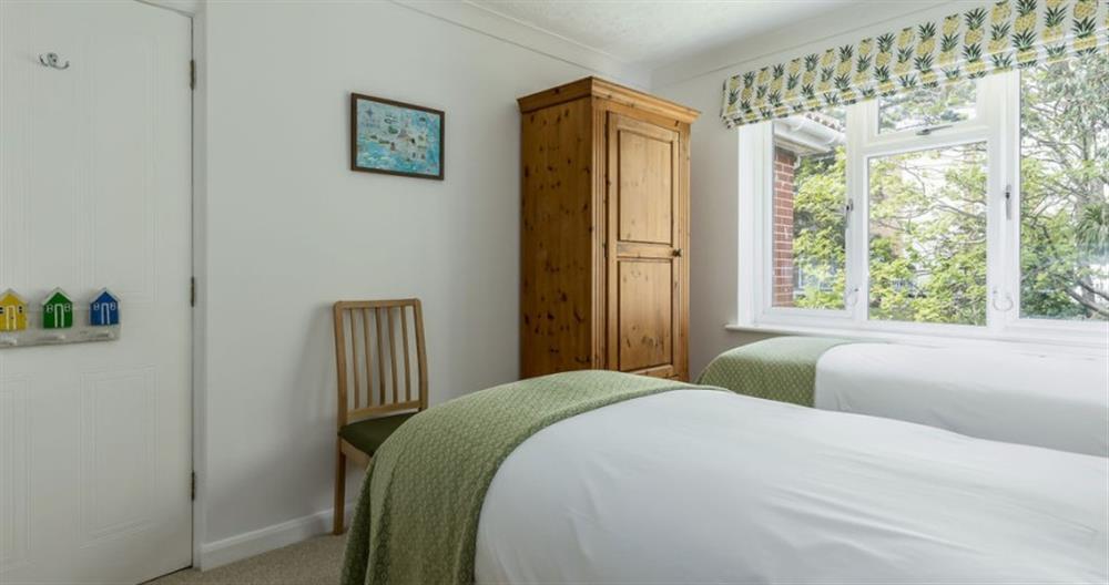 One of the 2 bedrooms at Sandhaven Court No.12 in Sandbanks