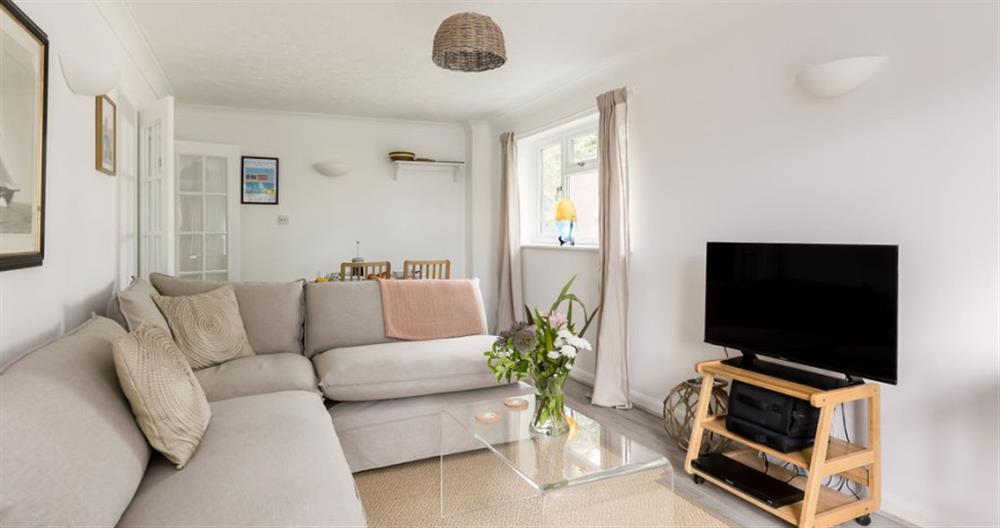 Relax in the living area at Sandhaven Court No.12 in Sandbanks