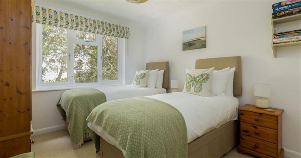 This is a bedroom at Sandhaven Court No.12 in Sandbanks