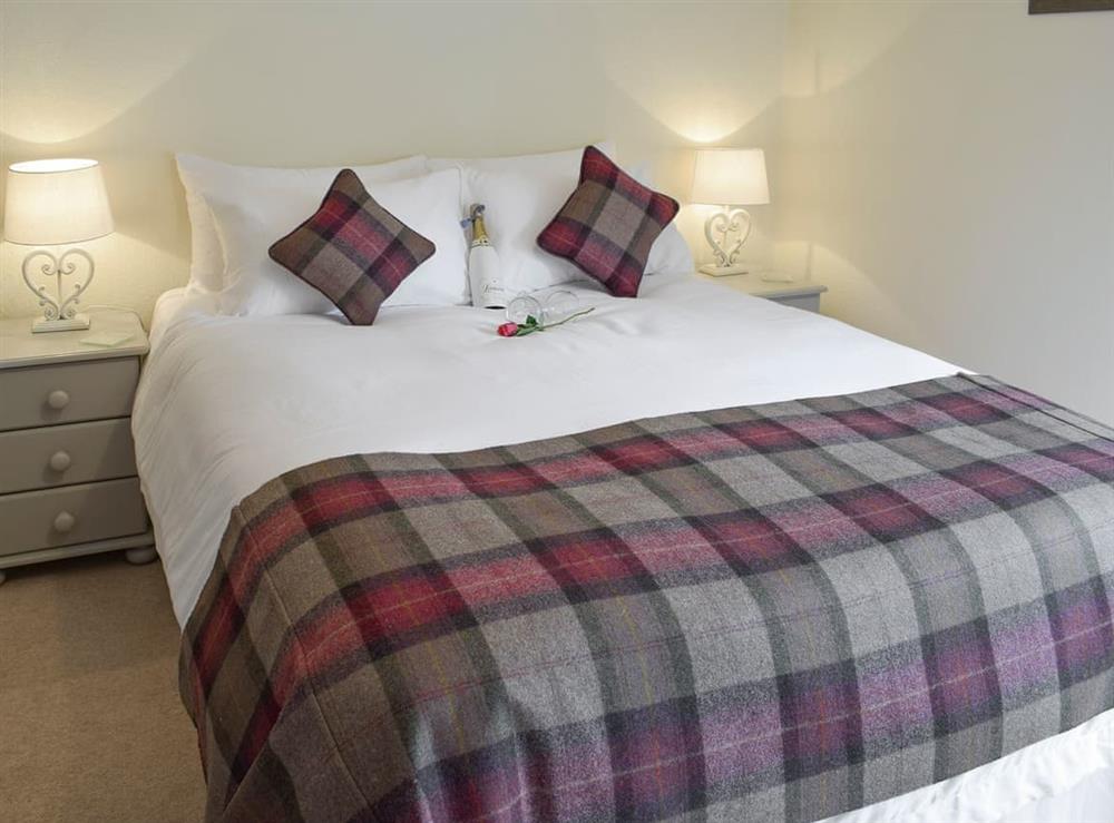 Comfortable double bedroom at Sandhaven in Culross, near Dunfermline, St Andrews, Fife