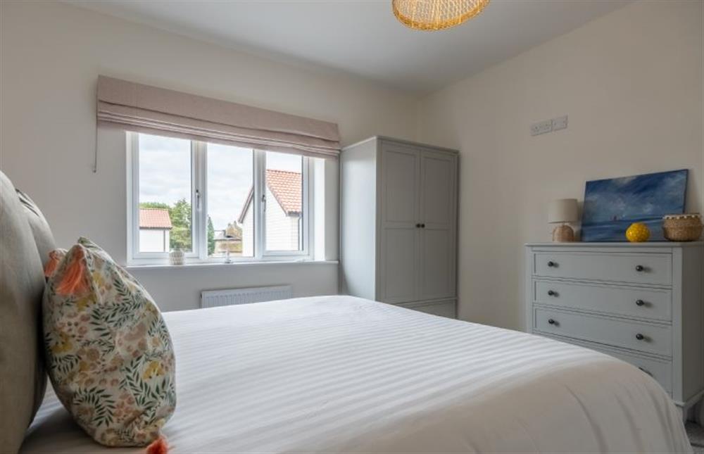Bedroom two king-size bedroom has excellent storage facilities at Sandpiper House, Ingoldisthorpe near Kings Lynn