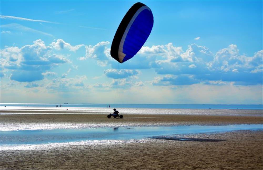 Fun at Hunstanton beach at Sandpiper House, Ingoldisthorpe near Kings Lynn