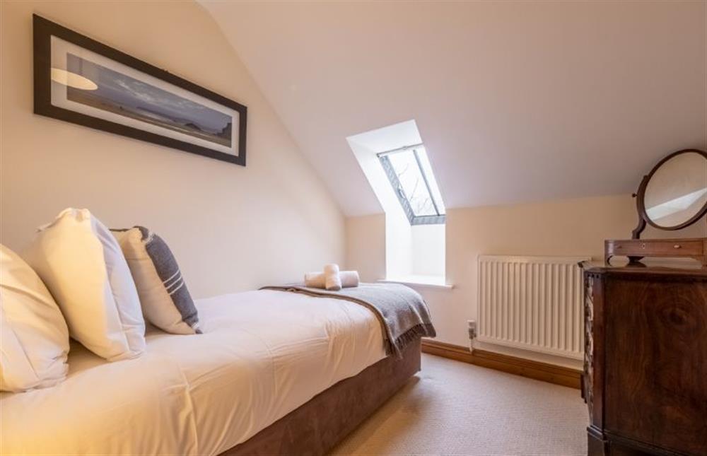 Bedroom three with full-size single bed at Sandpiper Lodge, Great Walsingham