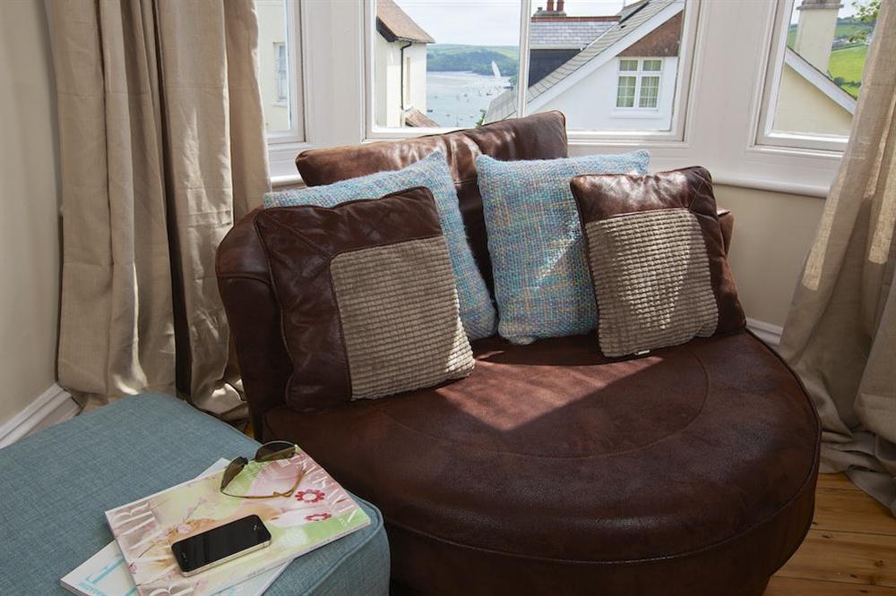 Enjoy estuary views between houses from the sitting room at Sandpiper in , Salcombe
