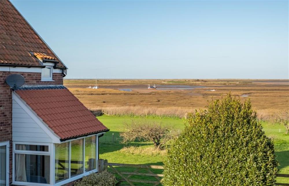Some of the best views in Brancaster at Sandpipers, Brancaster Staithe near Kings Lynn
