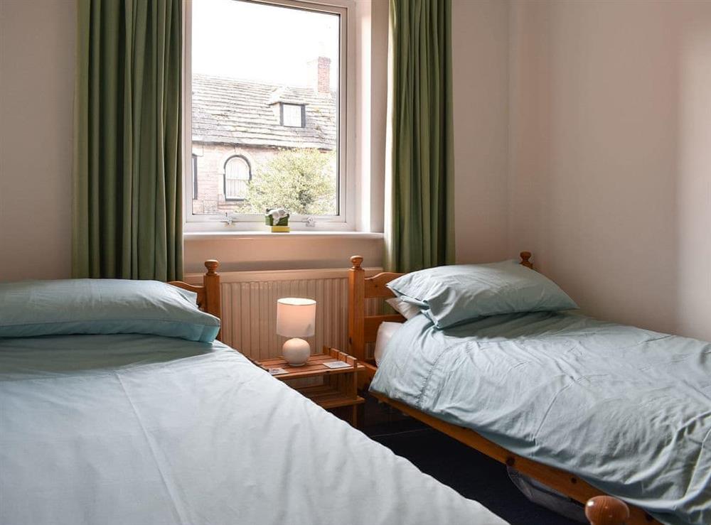 Twin bedroom at Sandringham Court in Swanage, Dorset