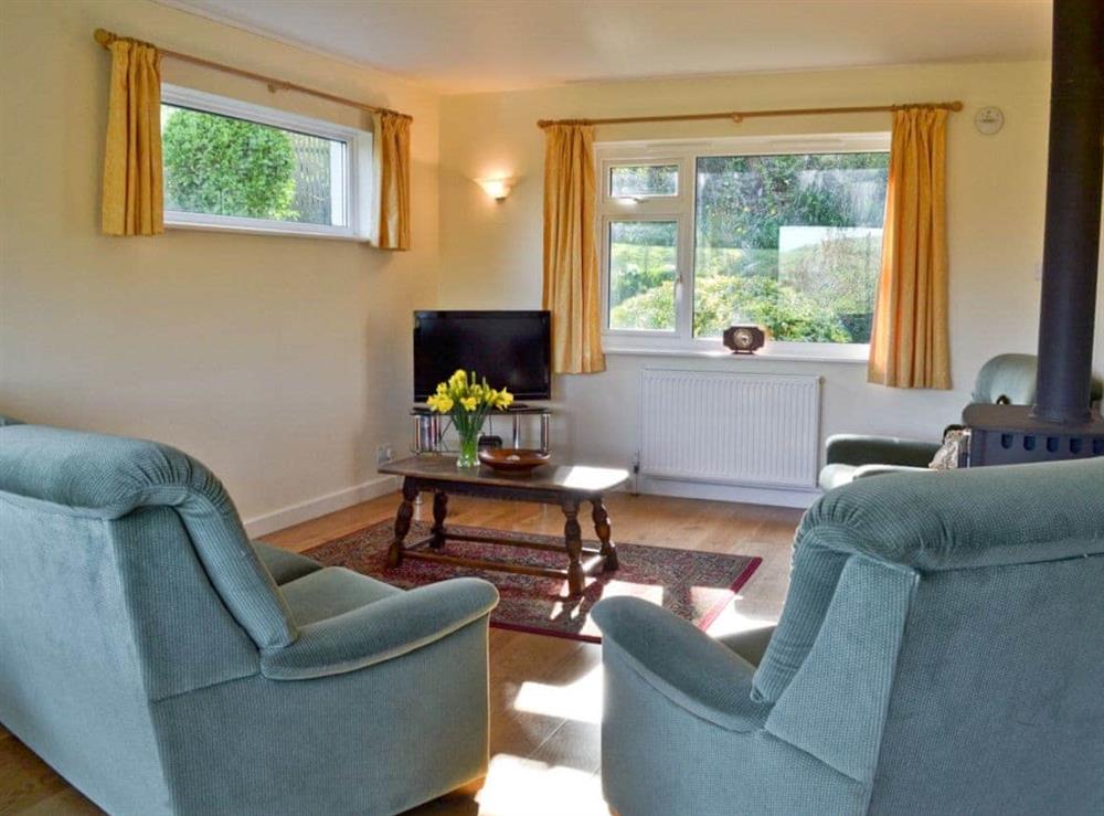 Living room at Sandrock in Brighstone, near Newport, Isle Of Wight