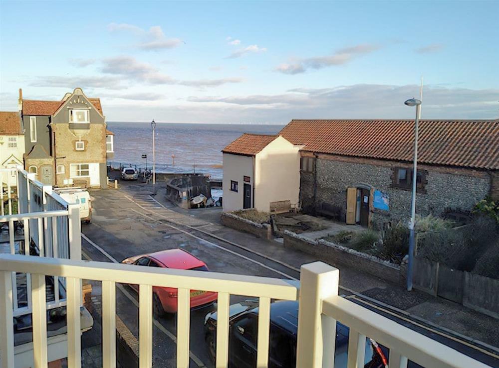 View from balcony at Sandrock House in Sheringham, Norfolk