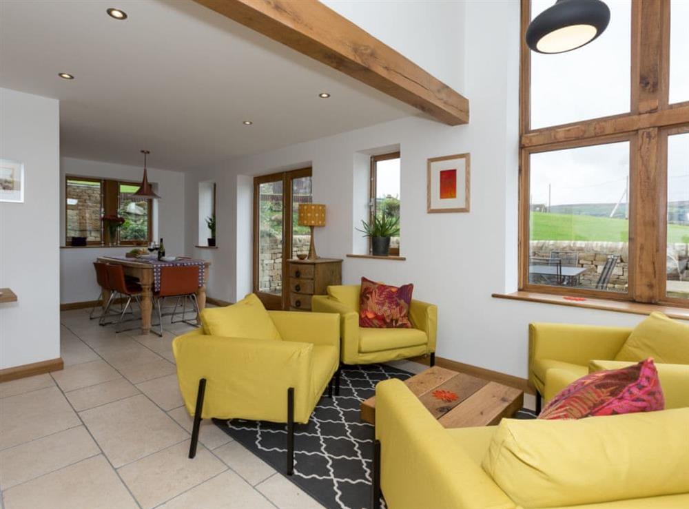 Dining area at Sands Farm Cottage in Luddendenfoot, near Hebden Bridge, West Yorkshire