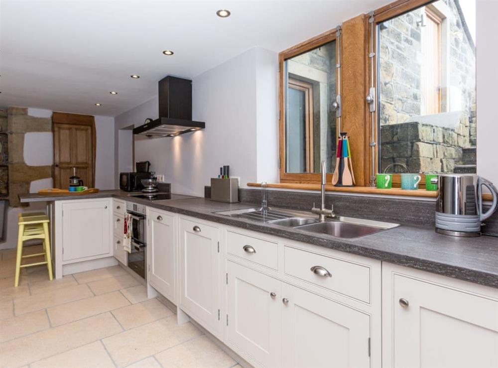 Kitchen at Sands Farm Cottage in Luddendenfoot, near Hebden Bridge, West Yorkshire