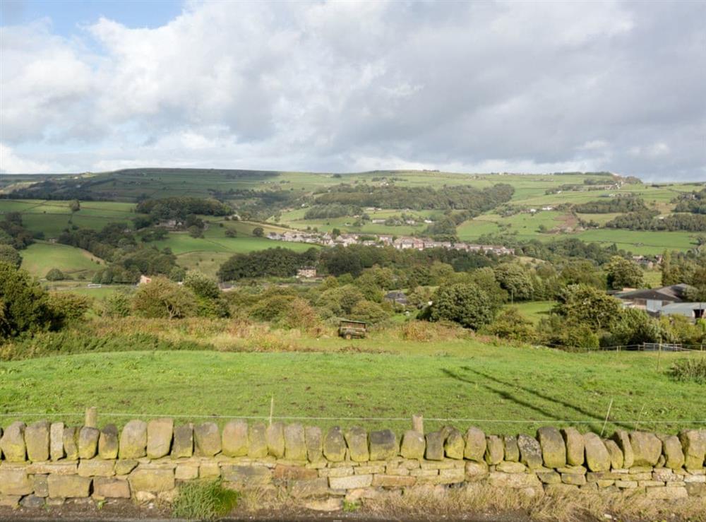 View at Sands Farm Cottage in Luddendenfoot, near Hebden Bridge, West Yorkshire