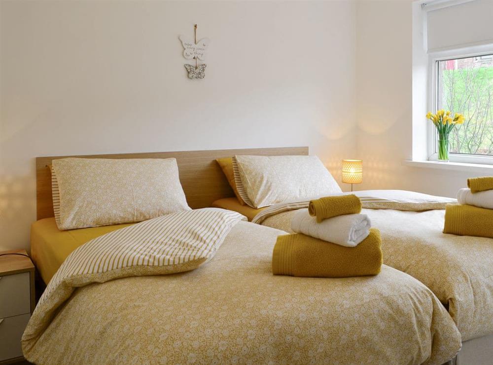 Comfortable twin bedroom at Upper Sandstell Point, 