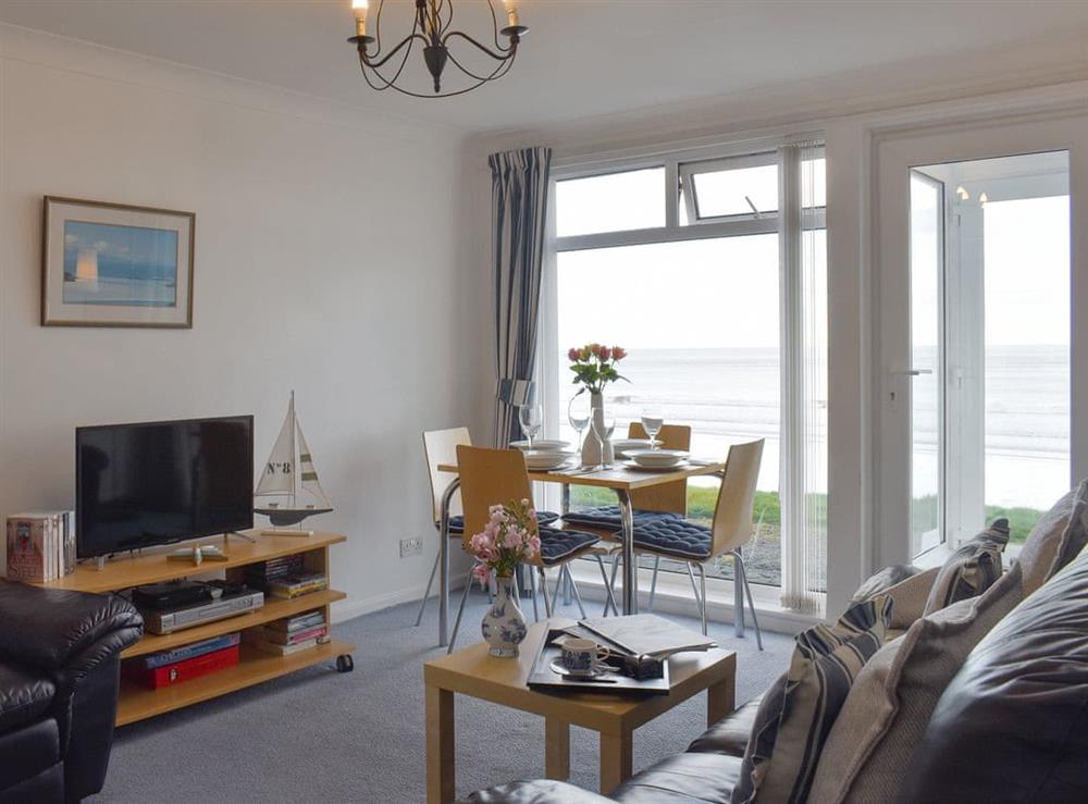 Welcoming living and dining room at Sandstell Point in Spittal, Berwick-upon-Tweed, Northumberland