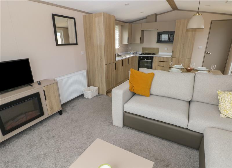 The living area at Sandy Bay Retreat, Hasguard Cross near Broad Haven