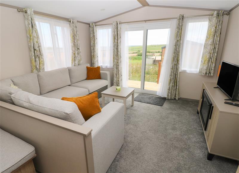 This is the living room at Sandy Bay Retreat, Hasguard Cross near Broad Haven