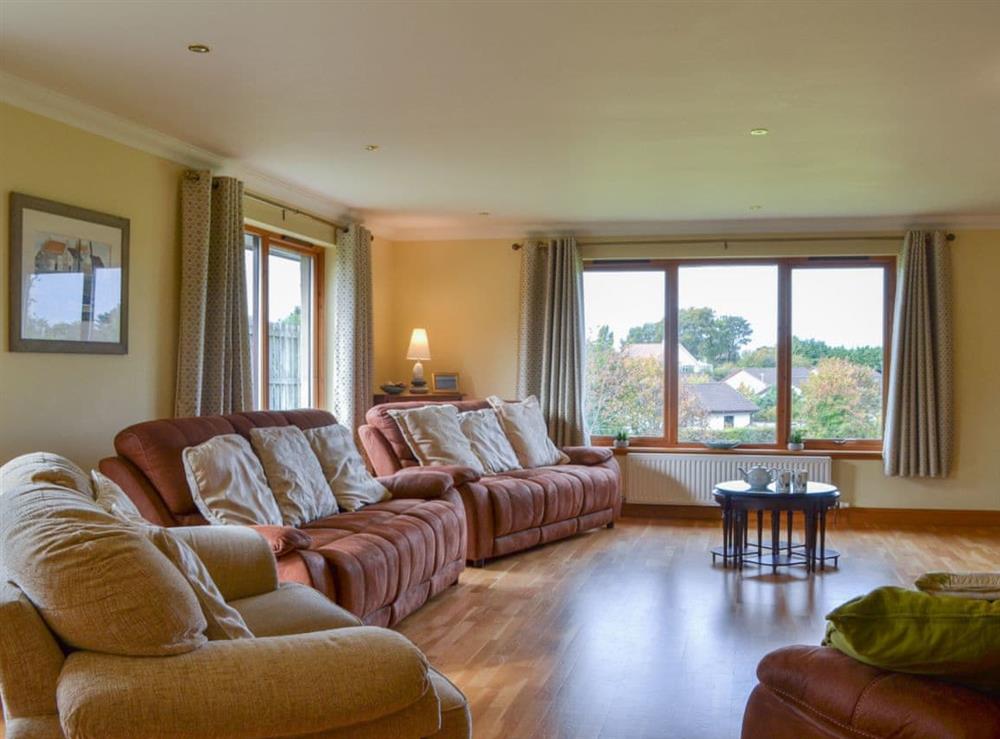 Comfortable living room at Sandy Beach in Nairn, Morayshire