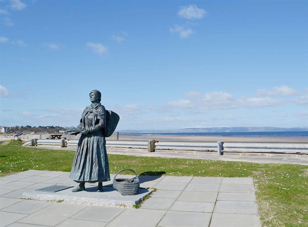 Nairn Fisherwife statue at Sandy Beach in Nairn, Morayshire
