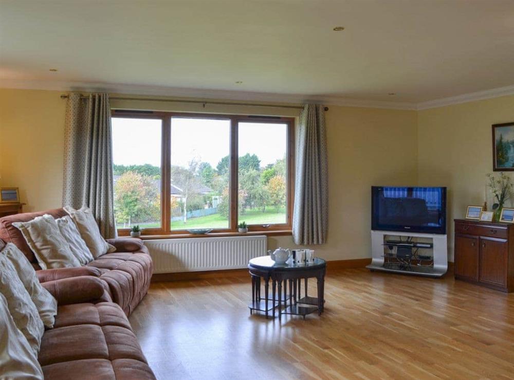 Spacious living room at Sandy Beach in Nairn, Morayshire