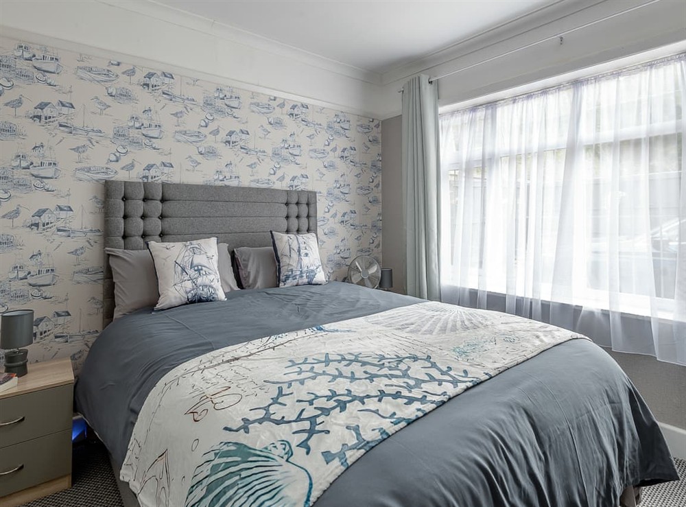 Double bedroom at Sandy Lodge in Chapel St Leonards, Lincolnshire