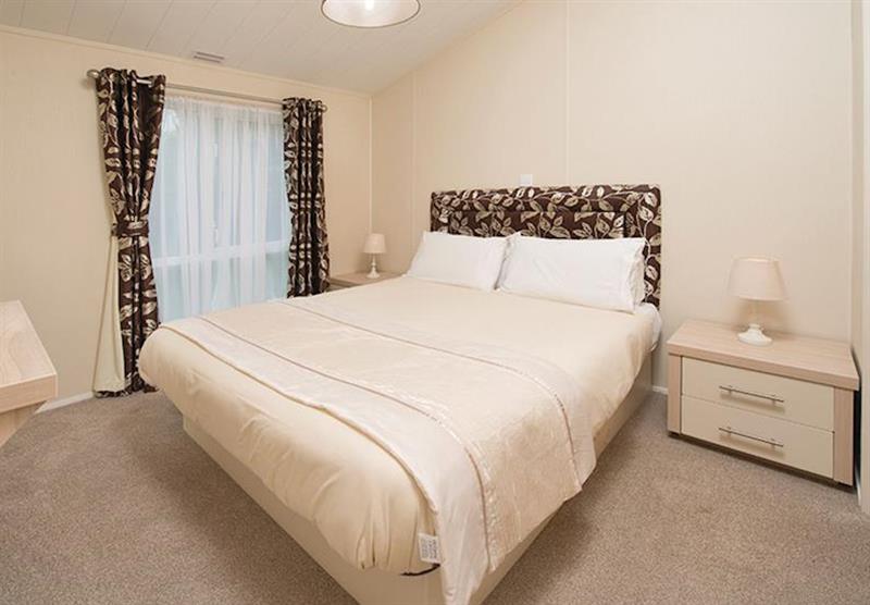 Double bedroom in the 2 Bed Platinum Lodge at Sandy Meadows in Burnham-on-Sea, Somerset