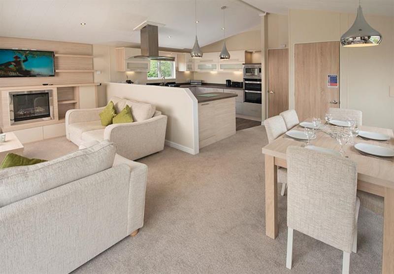 Inside a 2 Bed Platinum Lodge at Sandy Meadows in Burnham-on-Sea, Somerset