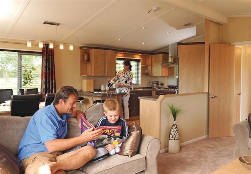 Inside the SM 3 Bed Platinum Lodge at Sandy Meadows in Burnham-on-Sea, Somerset