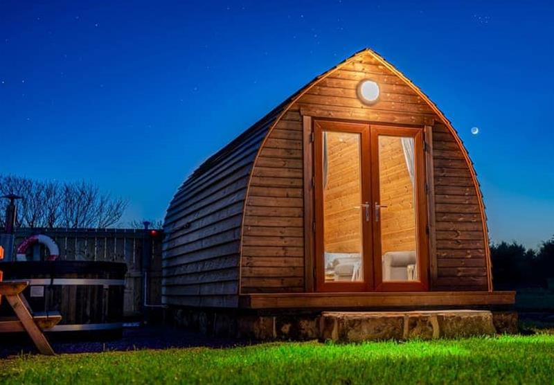 Lodges with a wood fired hot tub at Sandy Park in Crimdon, County Durham